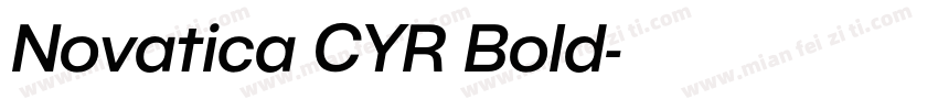 Novatica CYR Bold字体转换